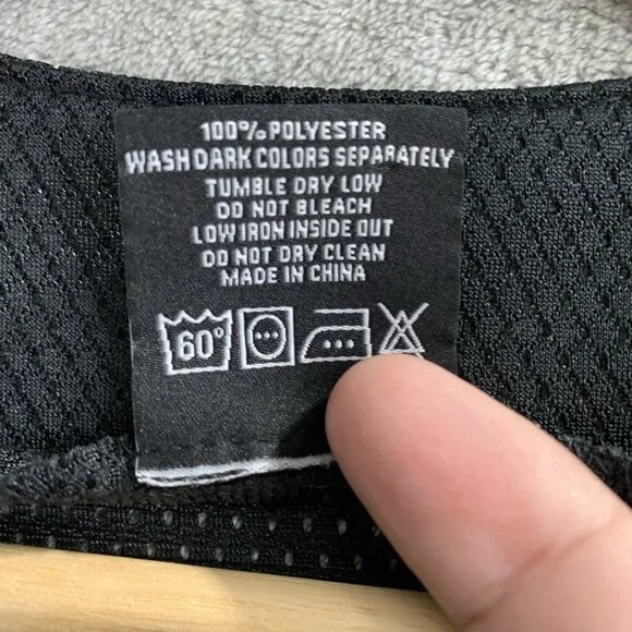 Jabbawockeez Jersey Mens Small JBWKZ Blackout Baseball #1 Gee Mesh Breakdancer - Picture 7 of 9